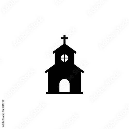 Church icon isolated on transparent background