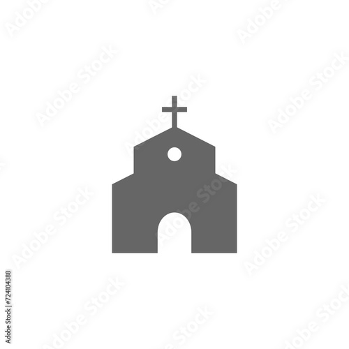 Church icon isolated on transparent background