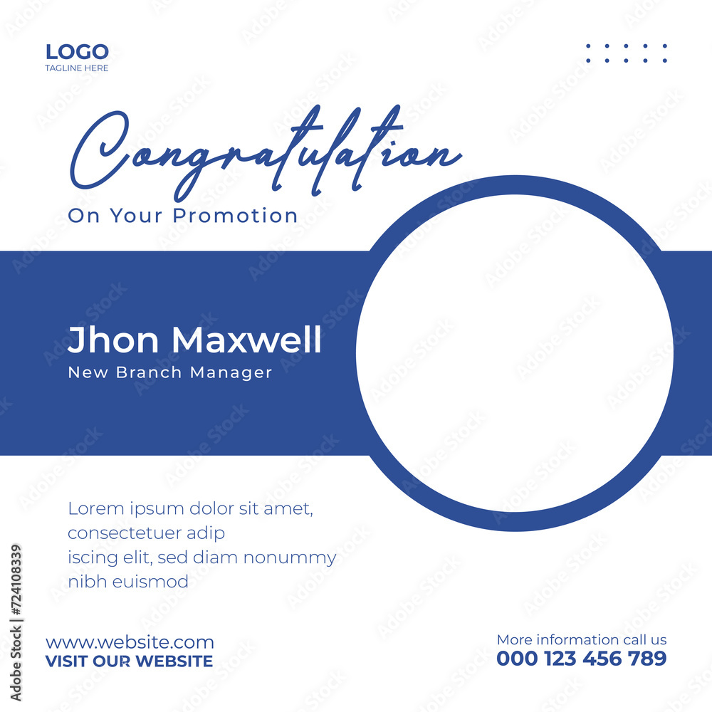 Fototapeta premium congratulation template , congratulation social media post