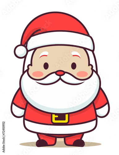 Santa Claus Vector Winter IllustrationSanta Claus Vector Holiday Banner