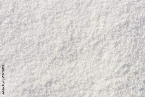 Abstract background from the surface of snow, top view.