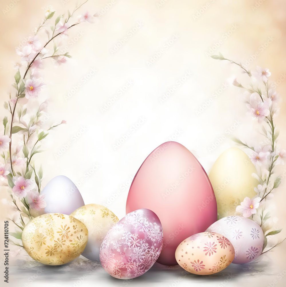 Easter background with free space for text. Easter background with free space for text.