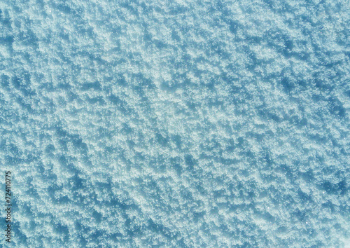 Abstract background made of blue snow.