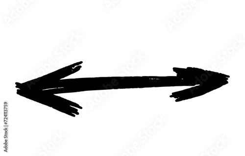 hand drawn arrow png. Design element. Sketchy style	
