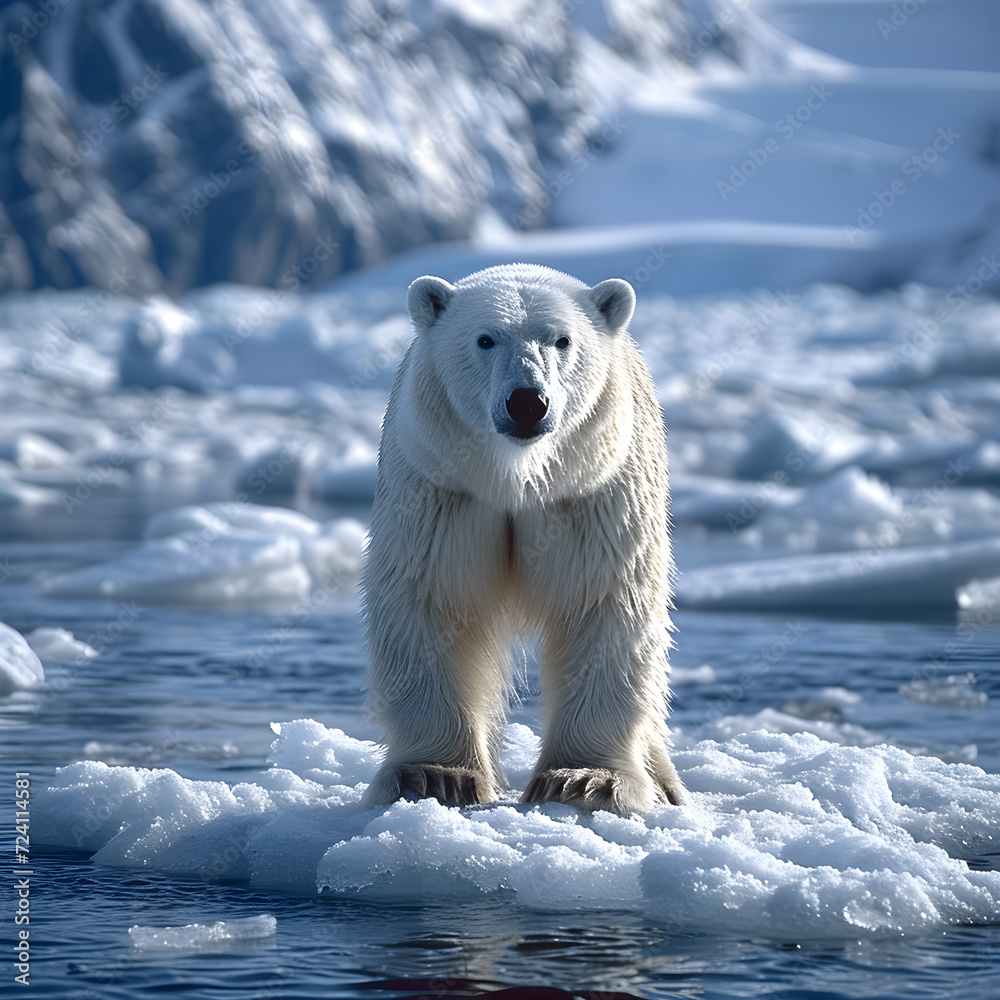 Arctic Majesty: Revealing the magical world of a polar bear created by AI Arctic Majesty: Revealing the magical world of a polar bear created by AI