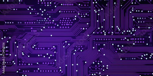 lavender microchip pattern, electronic pattern, vector illustration