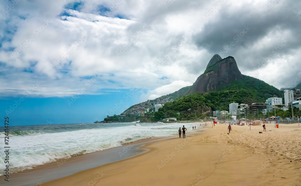 The beaches of Ipanema and Leblon in Rio de Janeiro, Brazil