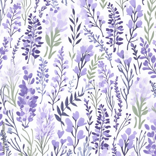 lavender random hand drawn patterns  tileable  calming colors vector illustration pattern
