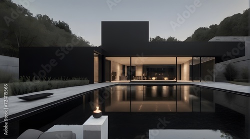 Black Minimalism villa
