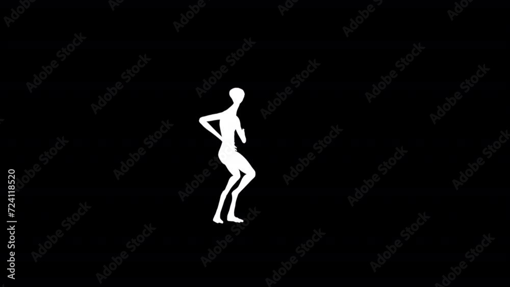 Alien Dancer Silhouette Alien Dancer Silhouette
