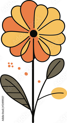 Blossom Infusion Vectorized FloralsVibrant Petals Illustrated Flowers
