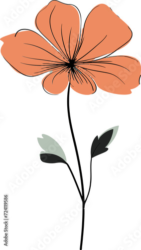 Illustrated Blossom WonderlandVectorized Floral Whispers