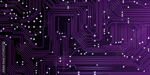 mauve microchip pattern, electronic pattern, vector illustration