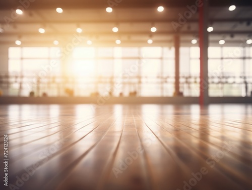 glass blurred gym, background,