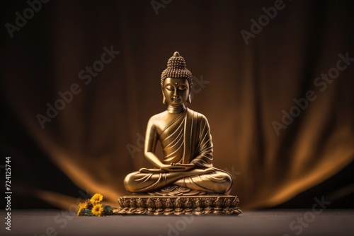 Mahavir Jayanti  bronze statuette of the deity  Lord Buddha  sacred statue