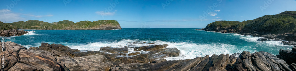 Gorgeous sescapes in the cecluded Praia da Foca beach, Buzios (Armação dos Búzios), Rio de Janeiro, Brazil