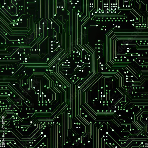 olive microchip pattern, electronic pattern, vector illustration