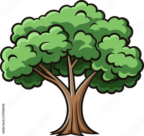 Abstract Tree Forms VectorTrendy Tree Vector Illustrations