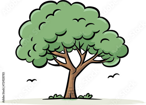 Artistic Tree Vector MedleyVector Trees with Depth and Detail