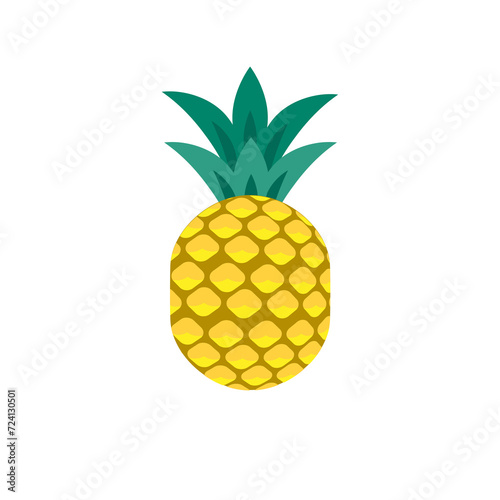 Pineapple cartoon yellow illustration cute