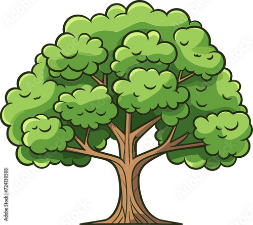 Tree Silhouette Vector GraphicsAbstract Tree Vector Illustrations