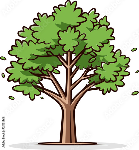 Detailed Tree Vector IllustrationsAbstract Tree Vector Symbols