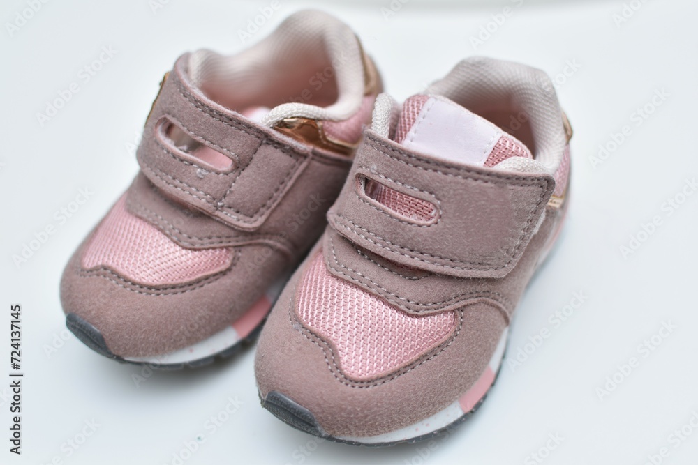 baby pink sneakers for little girl