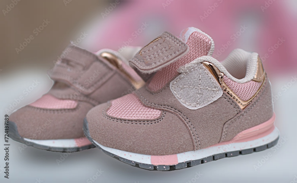 baby pink sneakers for little girl