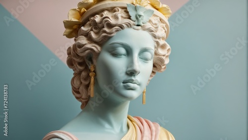 Gypsum statue of ancient goddess