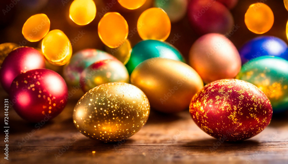 Beautiful Easter eggs for the holiday. Selective focus. Beautiful Easter eggs for the holiday. Selective focus.
