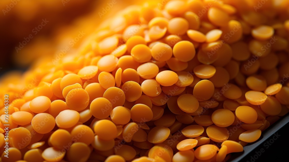 Close-up of red lentils as a background. Close-up of red lentils as a background.