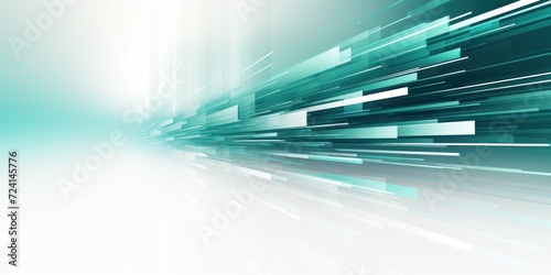 teal abstract horizontal technology lines on hi-tech future teal background network, white background