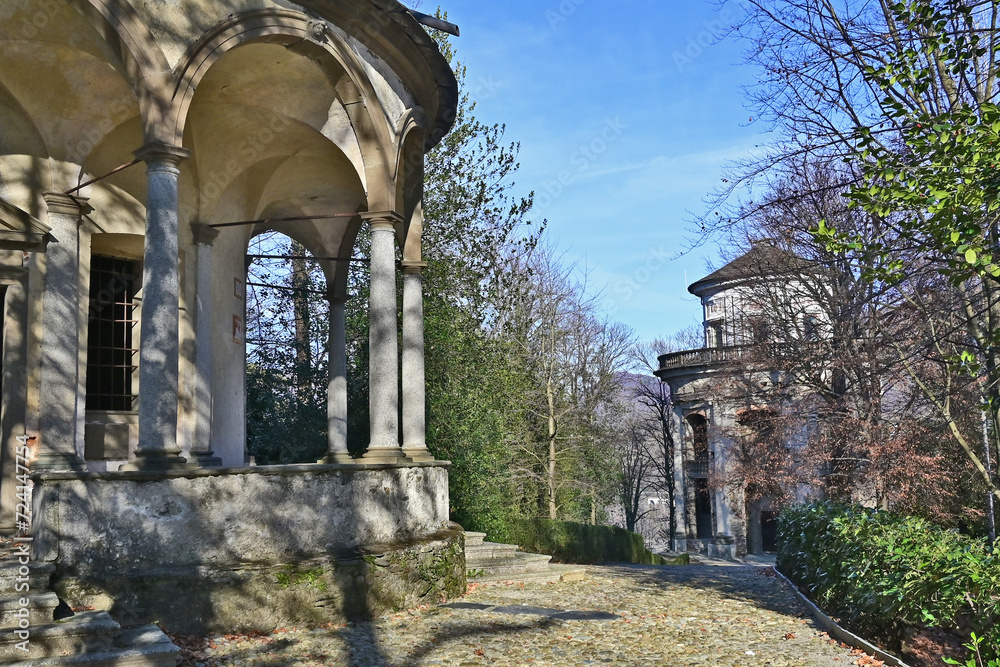 Fototapeta premium Le cappelle del Sacromonte di Orta - Piemonte