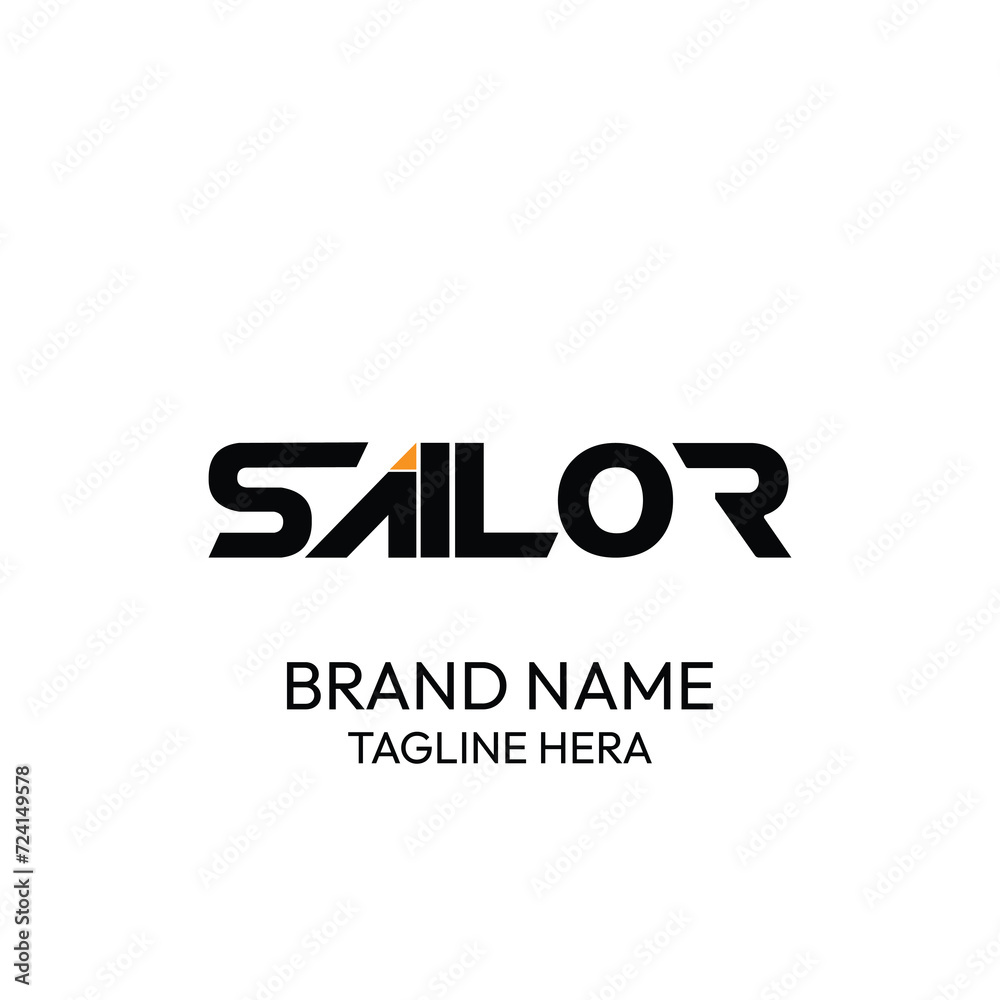 Sailor brand name. white background. Sailor brand name. white background.