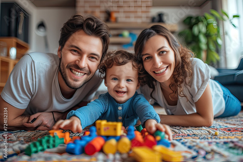 Smiles and Play in the Family Living Room