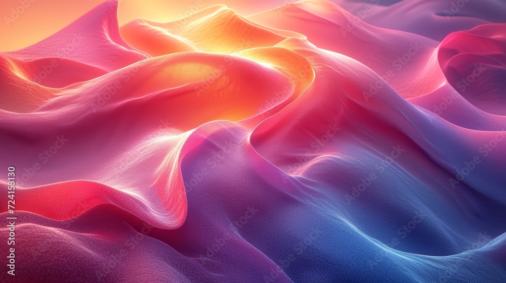 Obraz premium Abstract Background with Smooth Shapes Generative AI