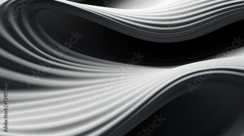 Abstract Black and White Swirls