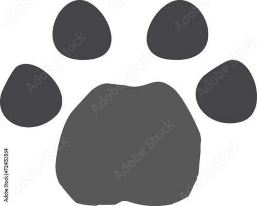 Cat footprint vector