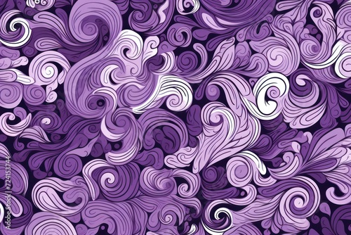 violet random hand drawn patterns, tileable, calming colors vector illustration pattern