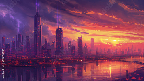 Retro Future City © Анастасия Птицова