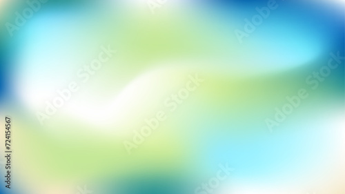 Abstract Green Gradient Mesh Colorful Vector Background. Pastel green and yellow gradient foil shimmer background texture. 