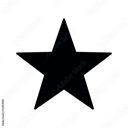 star icon  black symbol  star vector sign