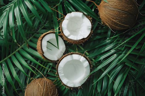 Tropical Serenity: Coconut Aesthetics in Relaxing Scenes