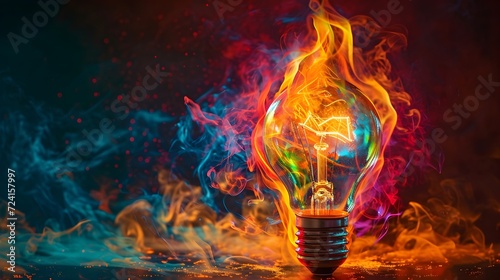 Flaming Filament: Unveiling the Spectacle of a Burning Light Bulb