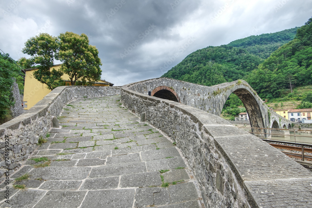 Italien - Toskana - Borgo a Mozzano - Ponte della Maddalena Italien - Toskana - Borgo a Mozzano - Ponte della Maddalena