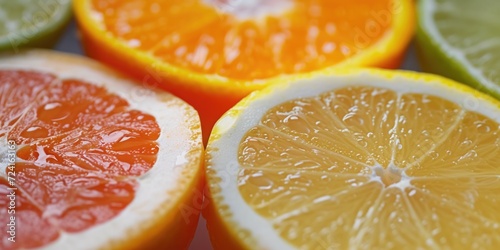 Freshly cut oranges, perfect for healthy recipes or vibrant fruit-themed designs