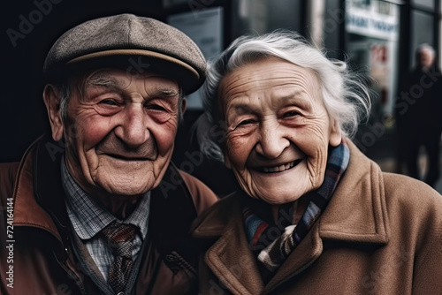 Eternal Love: An Endearing Portrait of a Wise and Graceful Elderly Couple Sharing a Lifetime of Memories © sommersby
