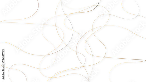 Decorative pattern with tangled curved lines. Random chaotic lines abstract geometric pattern vector background.	