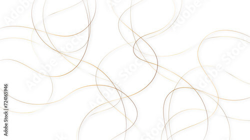 Decorative pattern with tangled curved lines. Random chaotic lines abstract geometric pattern vector background.	