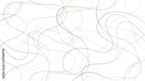 Random chaotic pattern line stroke on a transparent background. Decorative pattern with tangled curved lines.